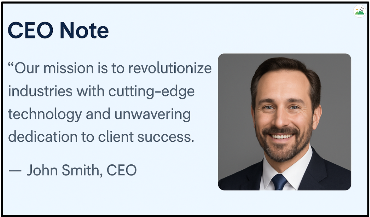 CEO Message